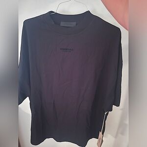 Fear of God Essentials Jet Black Tee ‘Jet Black’ Size Large
